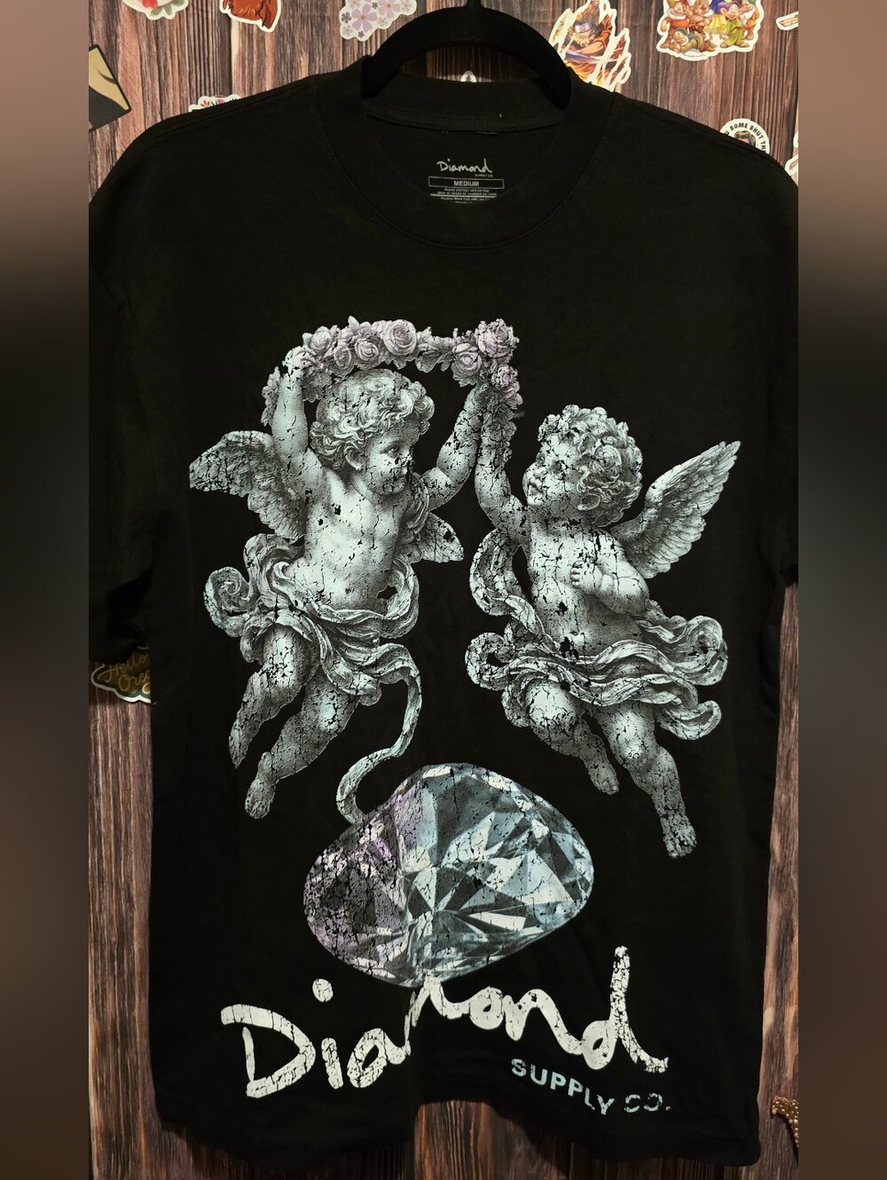 DIAMOND SUPPLY CO. CRACKED ANGELS T.SHIRT